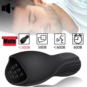 10 Modes Penis Delay Trainer Male Masturbator Vibrator Automatic Oral Climax Massager for Men