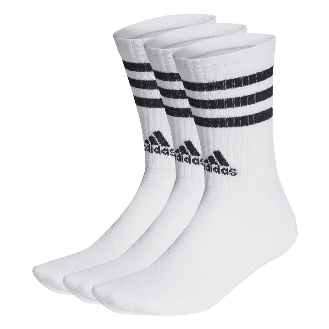 Adidas 3 STRIPES CUSHIONED SPORTSWEAR CREW SOCKS 3 PAIR PACK