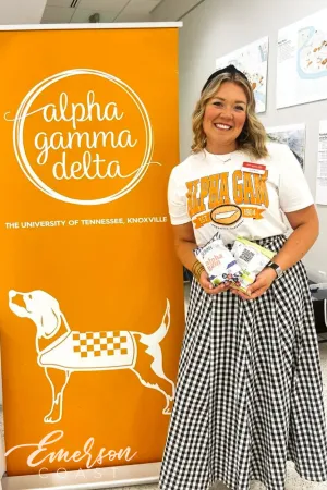 Alpha Gamma Delta Bold Tennessee Tshirt