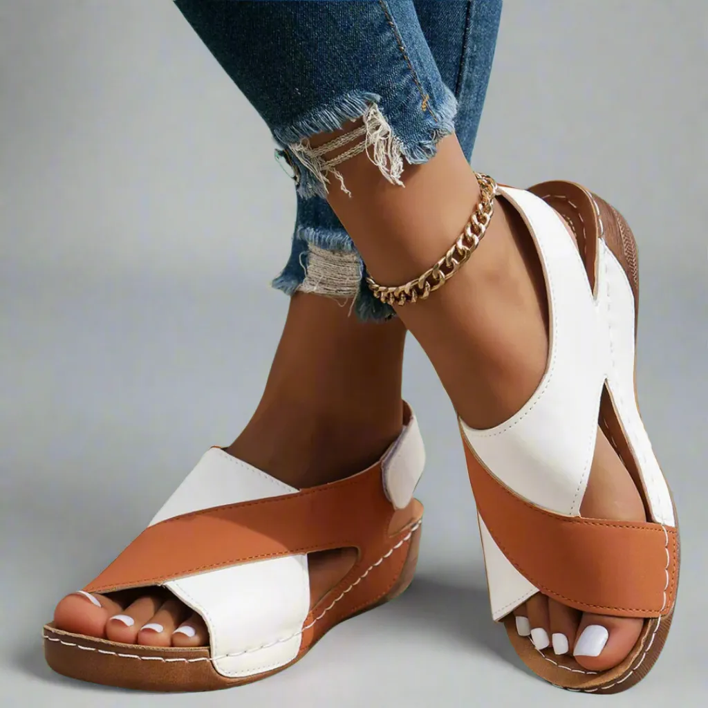Alwine | Handmade Wedge Sandals made from Premium Material