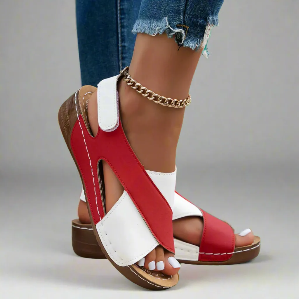 Alwine | Handmade Wedge Sandals made from Premium Material
