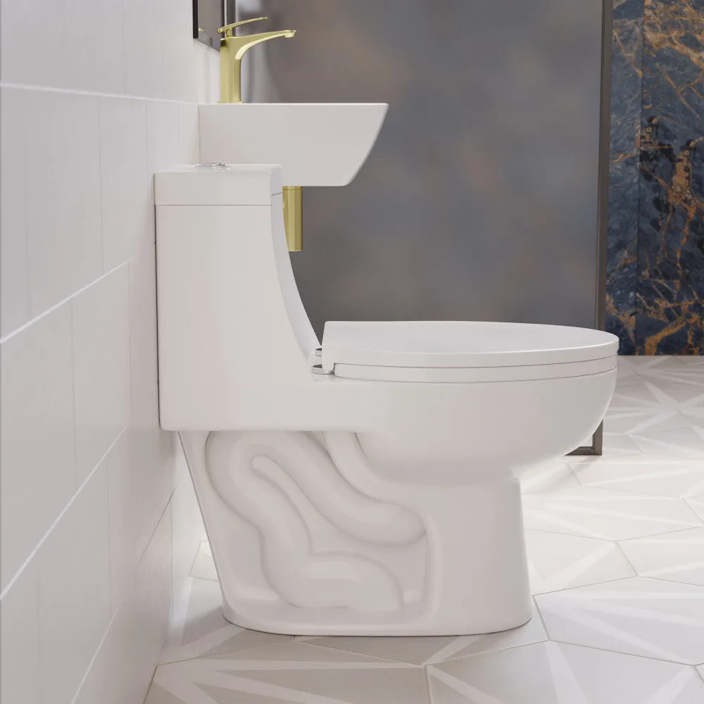 Avallon One-Piece Elongated Dual Flush-Toilet 1.1/1.6 gpf