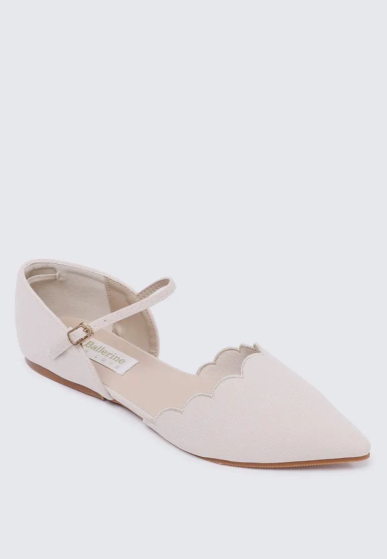 Azzurra Comfy Ballerina In Nude