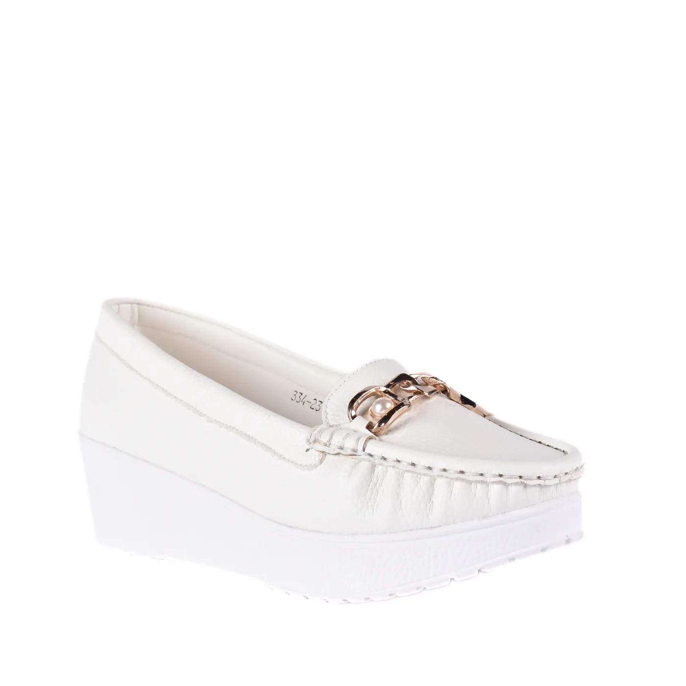 Basic Leather Shoe with Elastic Side