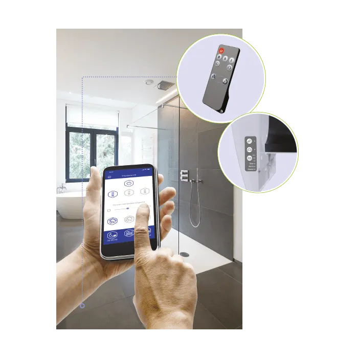 Blauberg AERIS-MIDI-BRO Aeris-Midi Alternate Flow Heat Recovery Fan Single Room Energy Saving Unit Brown
