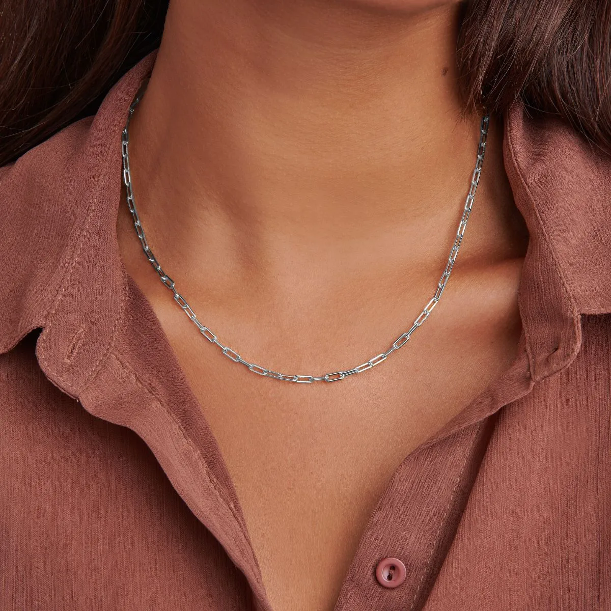 Bold Belcher Silver Necklace
