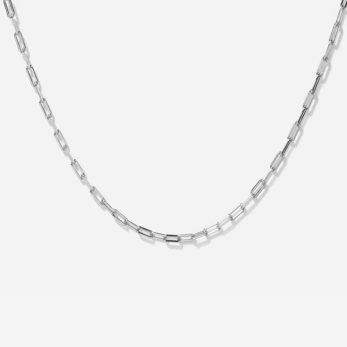Bold Belcher Silver Necklace