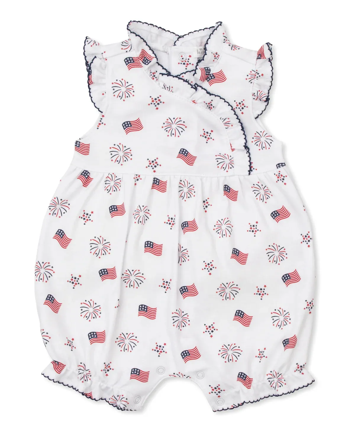 Bold Stripes & Bright Stars Ruffle Playsuit