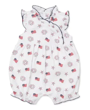 Bold Stripes & Bright Stars Ruffle Playsuit