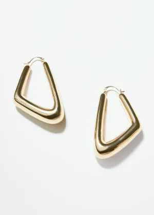 Bold Triangle Metal Hoops