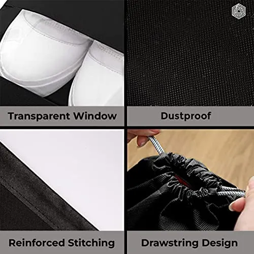 Boldfit Shoe Bag for Travel & Storage Travel Organizer for Women & Men Travel Accessories Shoe Organizer Shoe Bags Pouches Travel Shoe Cover for Travelling Travel Essentials - Pack of 6 Shoe Pouch