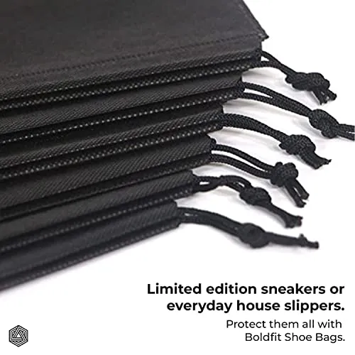 Boldfit Shoe Bag for Travel & Storage Travel Organizer for Women & Men Travel Accessories Shoe Organizer Shoe Bags Pouches Travel Shoe Cover for Travelling Travel Essentials - Pack of 6 Shoe Pouch