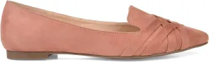 Brinley Co. Womens Pointed Toe Flat Blush, 9 Regular US