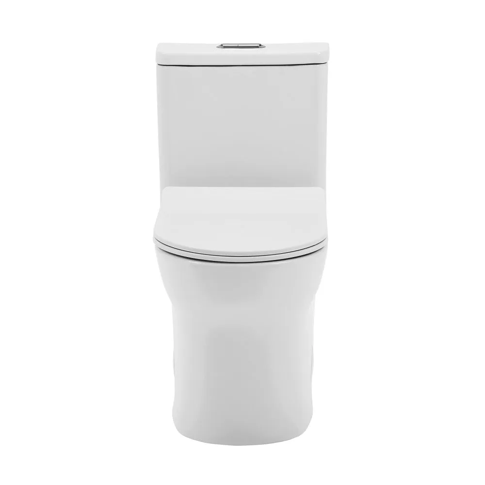 Burdon One-Piece Elongated Toilet Vortex Dual-Flush 1.1/1.6 gpf