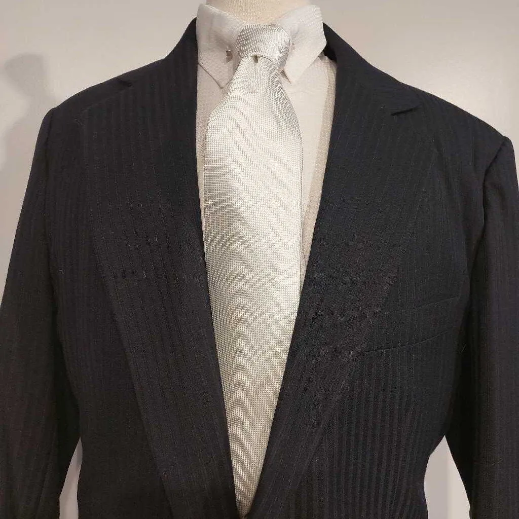 Carl Meyers Navy with Red Stripes Mens Suit
