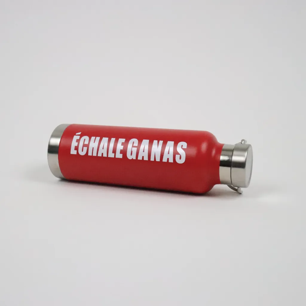 Échale Ganas Bottle - Matte Red
