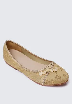 Chuyee Comfy Ballerina In Mustard