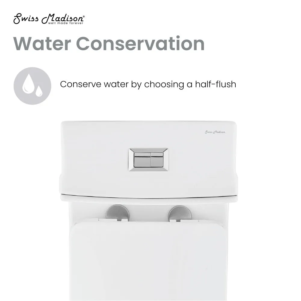 Concorde One-Piece Square Toilet, 14" Rough-In 1.1/1.6 gpf