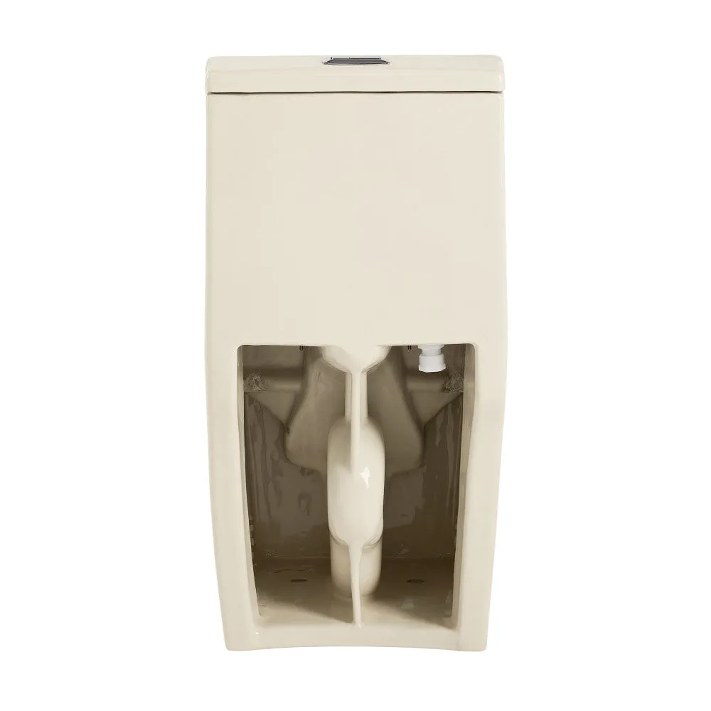 Concorde One Piece Square Toilet Dual Flush 1.1/1.6 gpf in Bisque