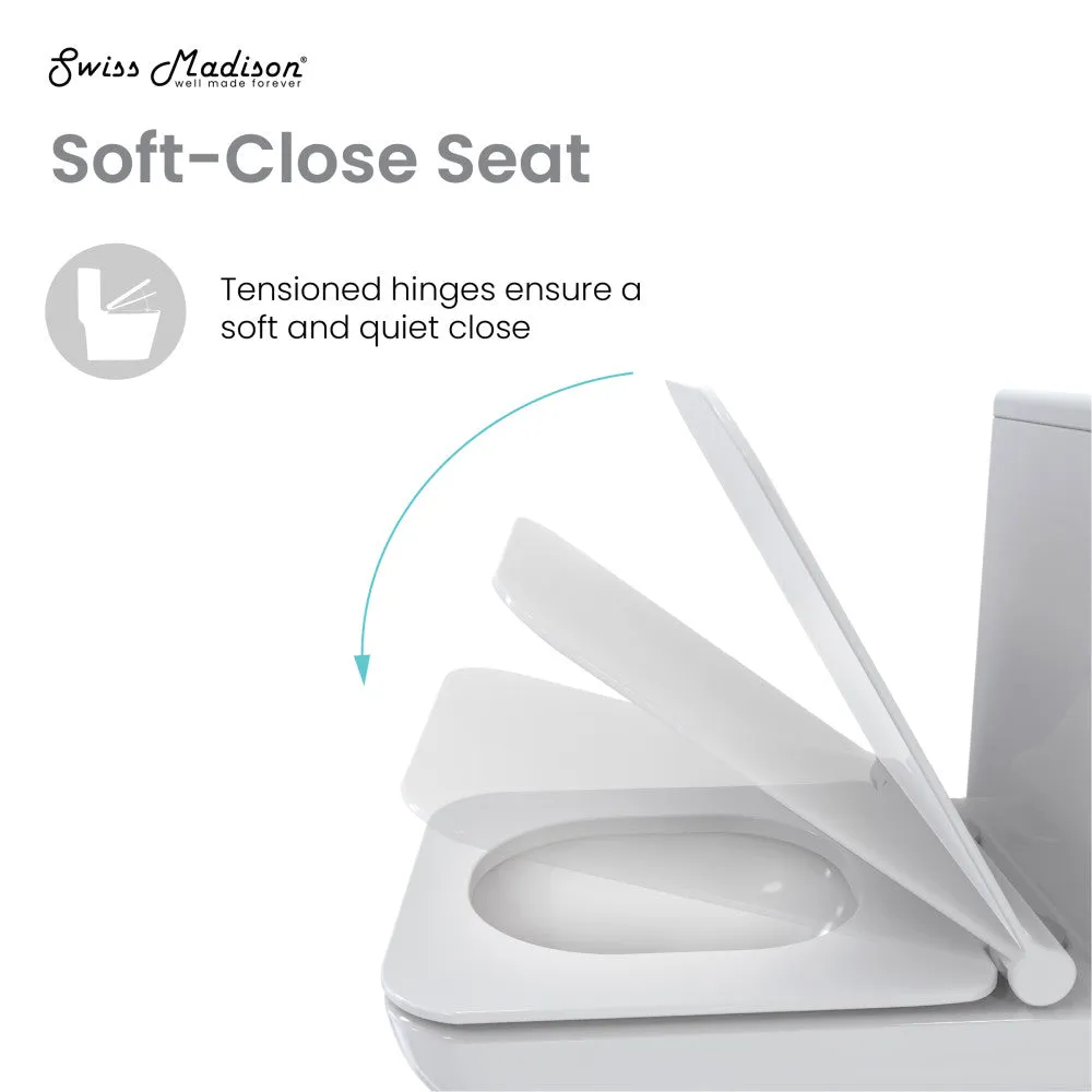 Concorde One Piece Square Toilet Dual Flush 1.1/1.6 gpf with 10" Rough In