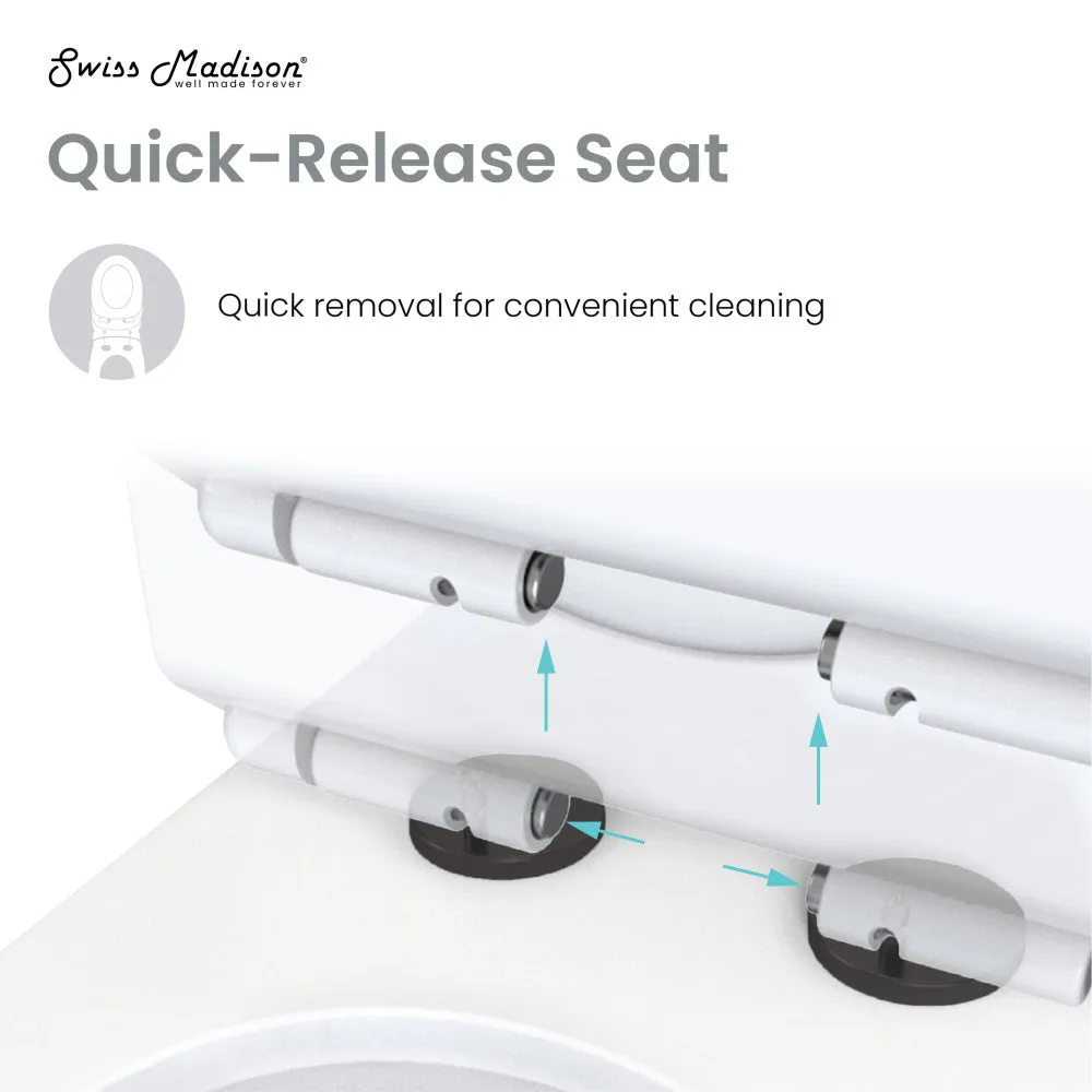 Concorde One Piece Square Toilet Dual Flush, Black Hardware 1.1/1.6 gpf