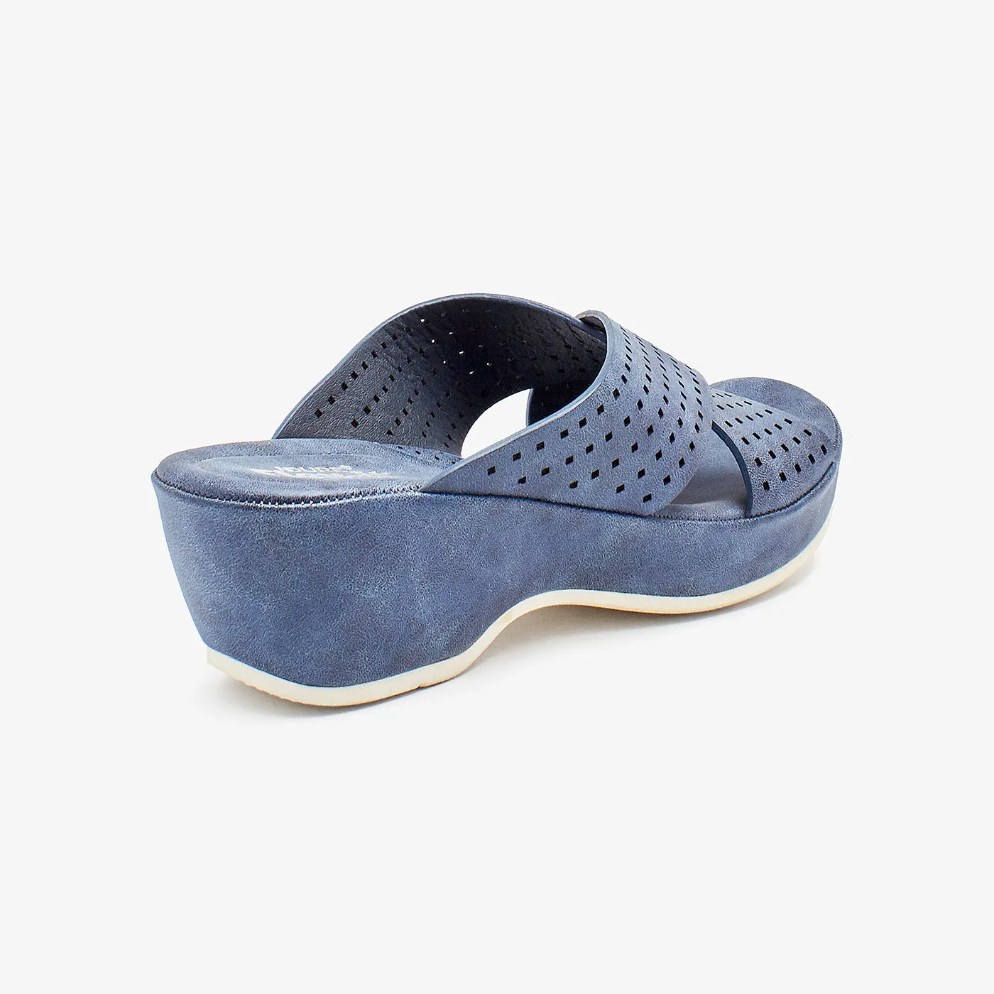 Cross Strap Comfy Ladies Slides