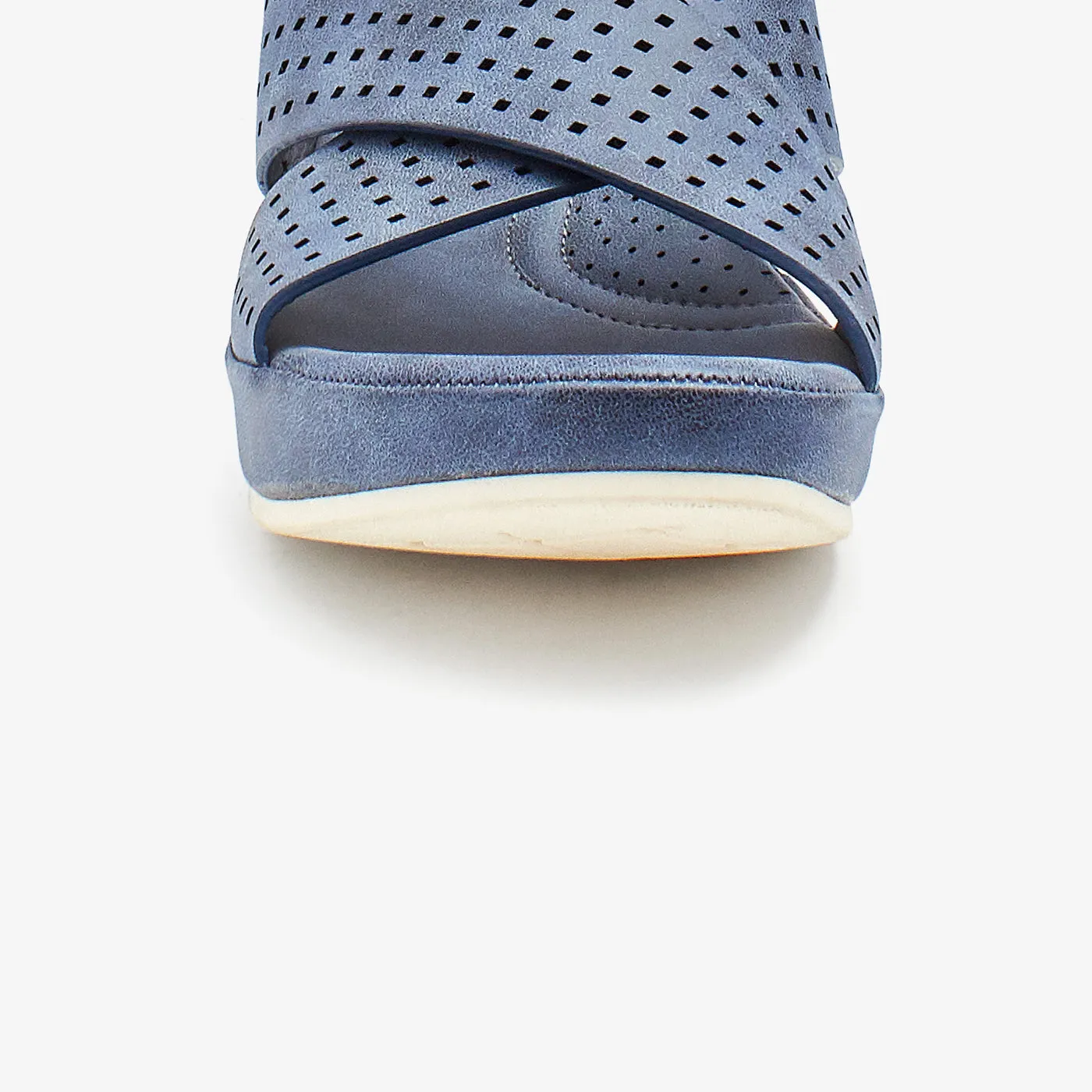 Cross Strap Comfy Ladies Slides