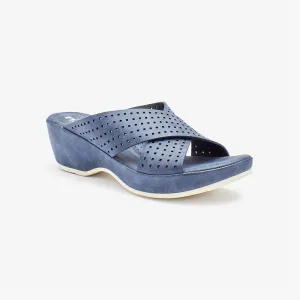 Cross Strap Comfy Ladies Slides