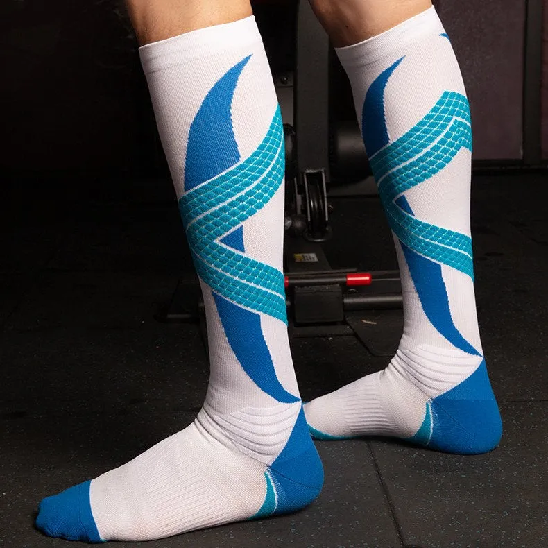 Cushioned Compression Running Over The Calf Socks | 1 Pair