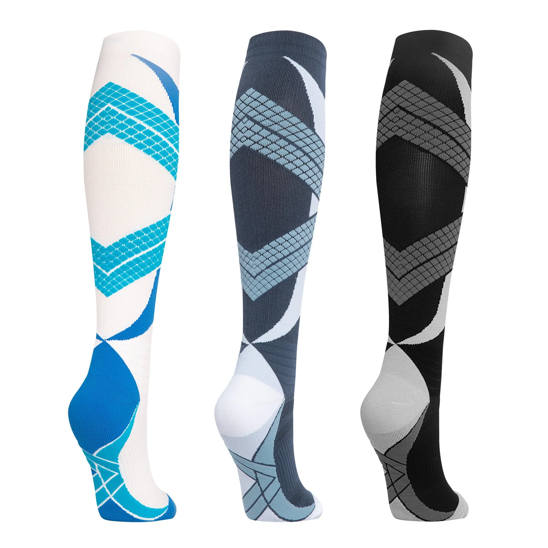 Cushioned Compression Running Over The Calf Socks | 1 Pair