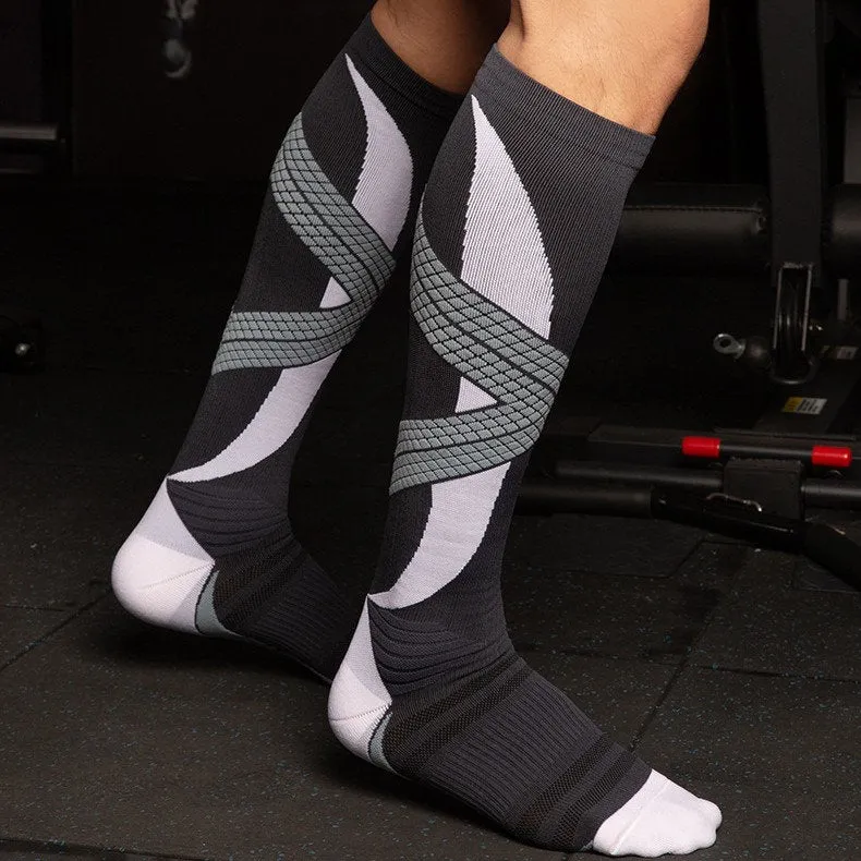 Cushioned Compression Running Over The Calf Socks | 1 Pair