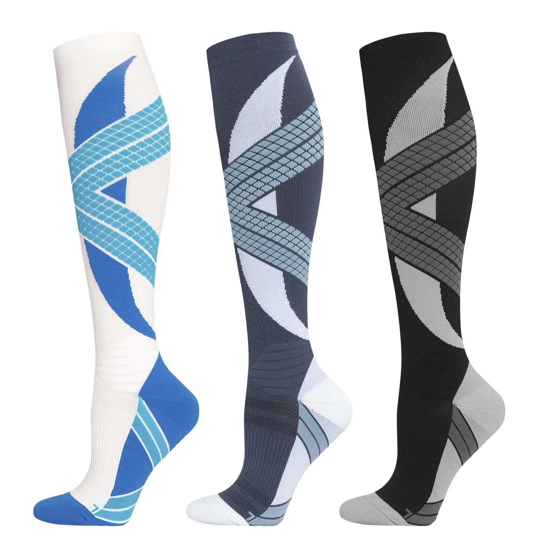Cushioned Compression Running Over The Calf Socks | 1 Pair