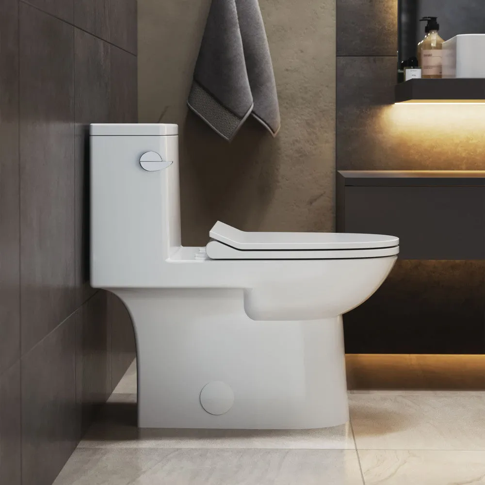 Daxton One-Piece Elongated Left Side Flush Toilet 1.28 gpf