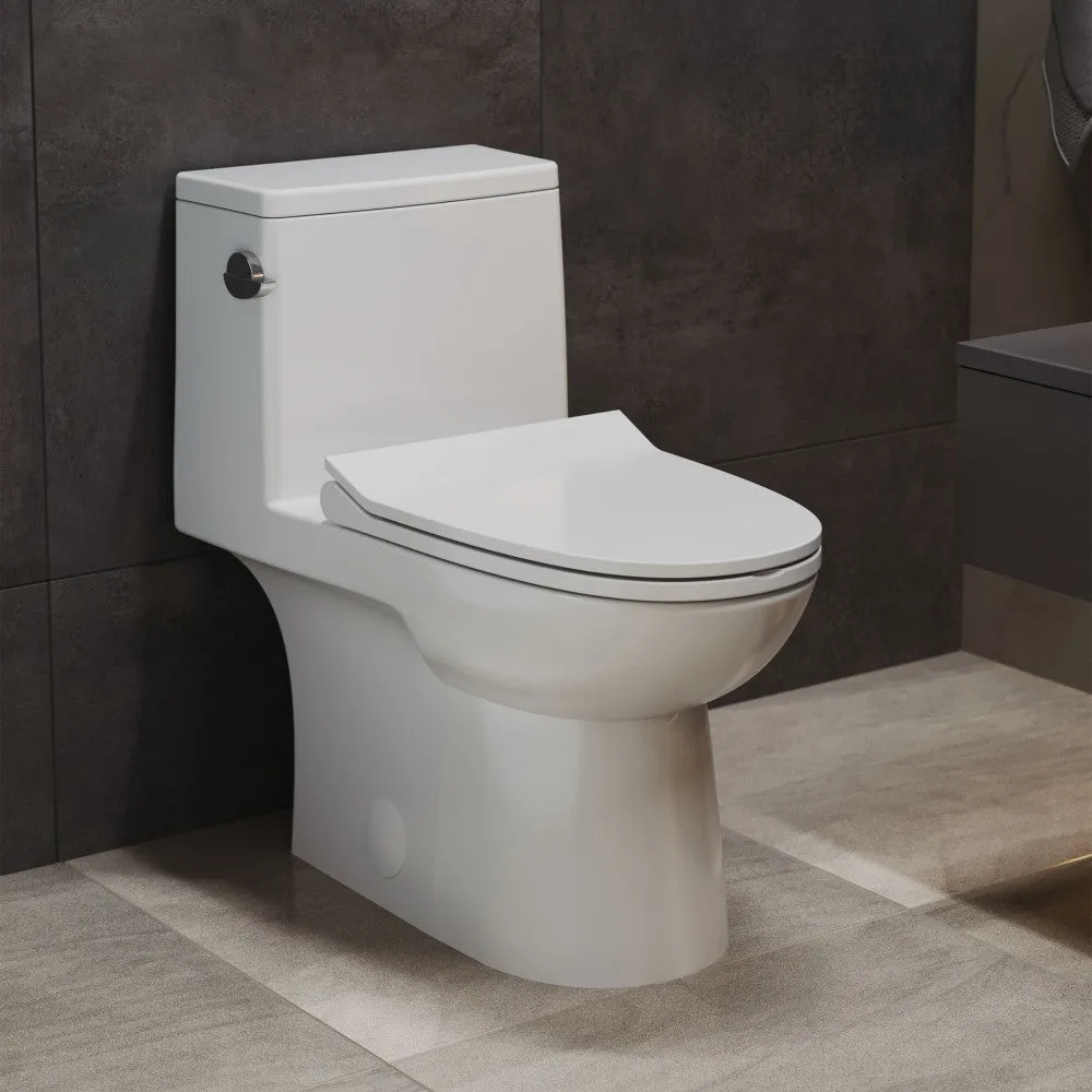 Daxton One-Piece Elongated Left Side Flush Toilet 1.28 gpf