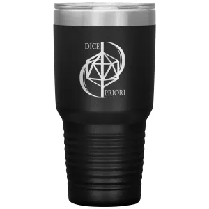 Dice Priori D20 Focus Text Logo 30oz Vacuum Tumbler