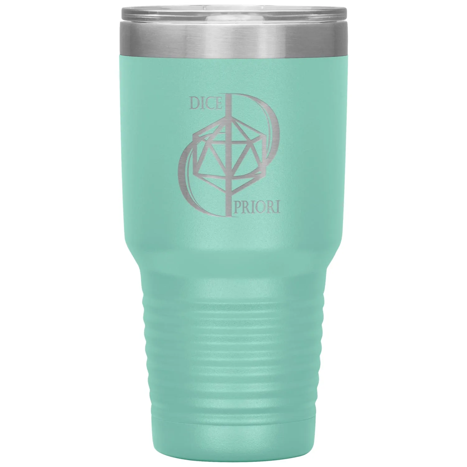 Dice Priori D20 Focus Text Logo 30oz Vacuum Tumbler
