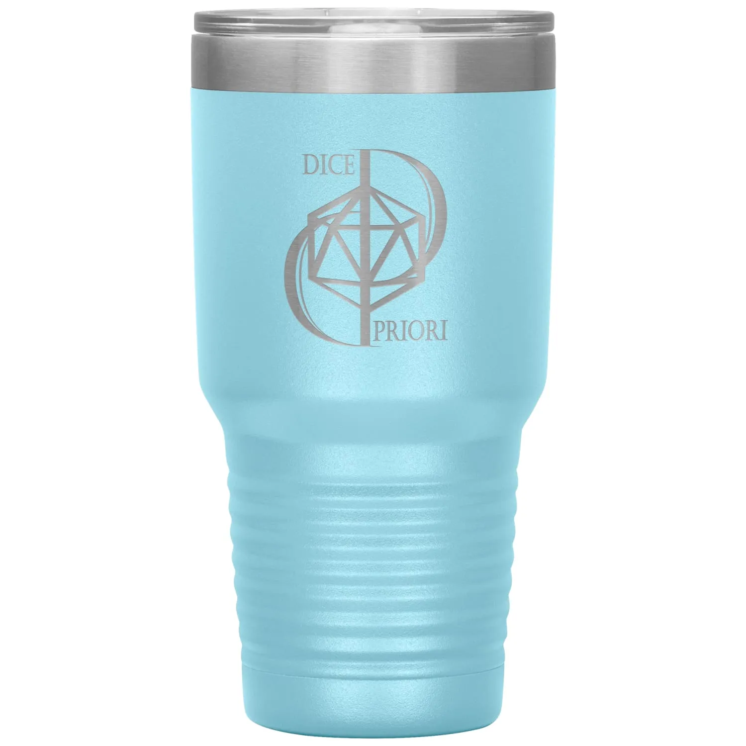 Dice Priori D20 Focus Text Logo 30oz Vacuum Tumbler