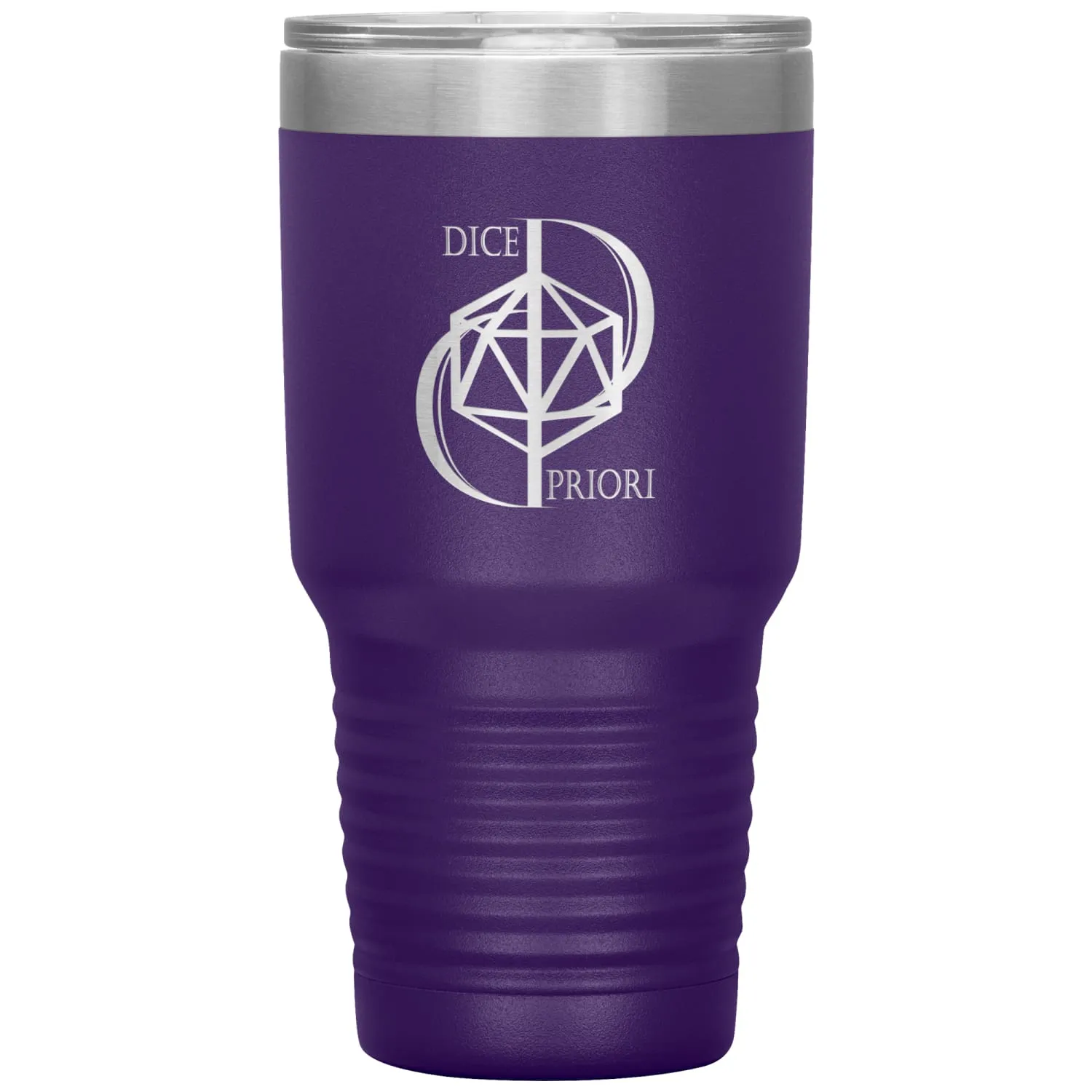 Dice Priori D20 Focus Text Logo 30oz Vacuum Tumbler