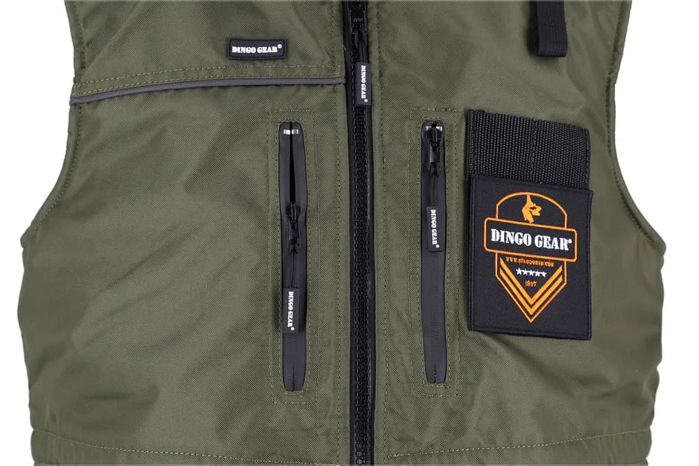 Dingo Gear All-season Training Vest with Hood - Green