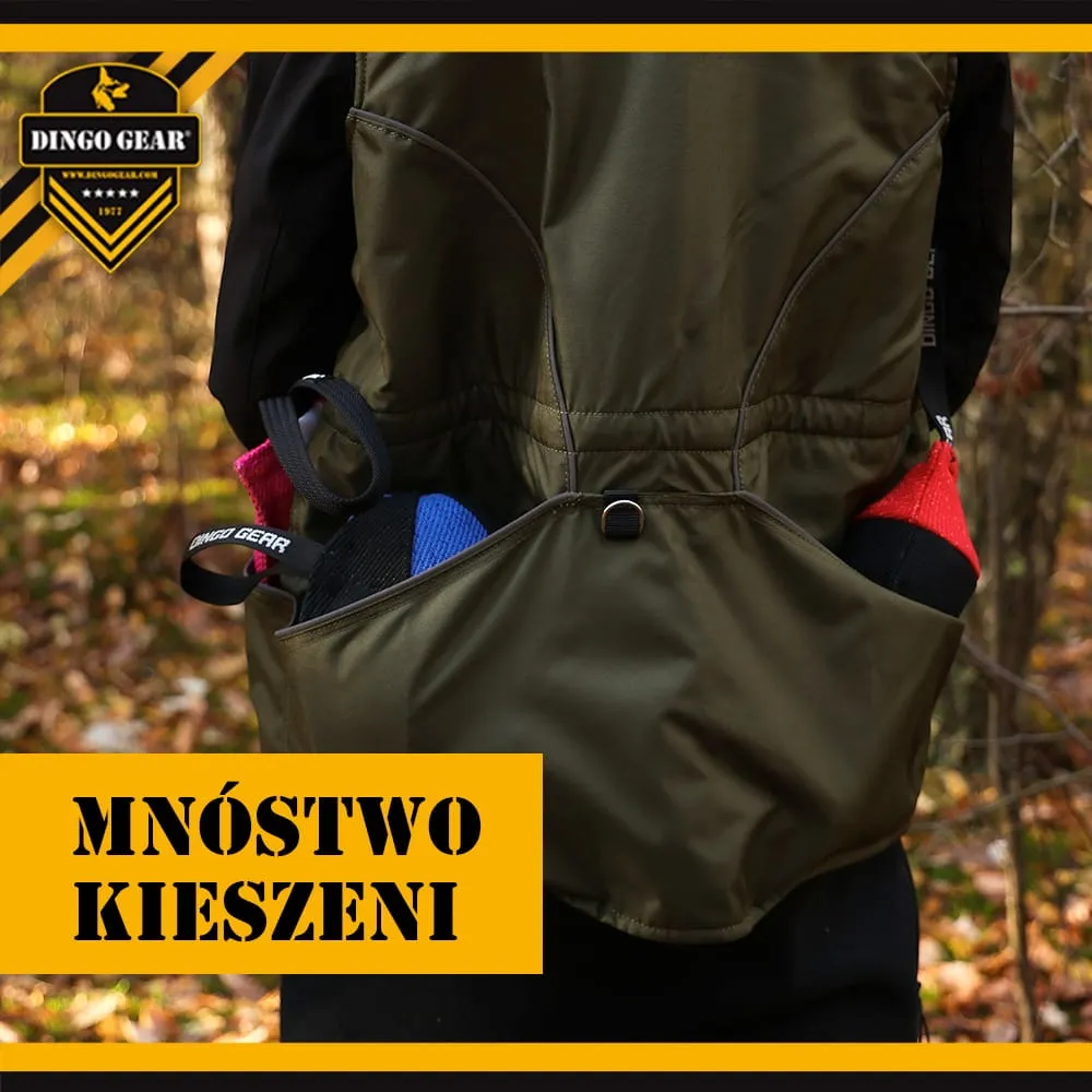 Dingo Gear All-season Training Vest with Hood - Green