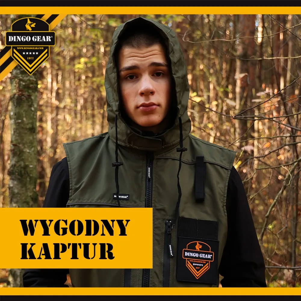 Dingo Gear All-season Training Vest with Hood - Green