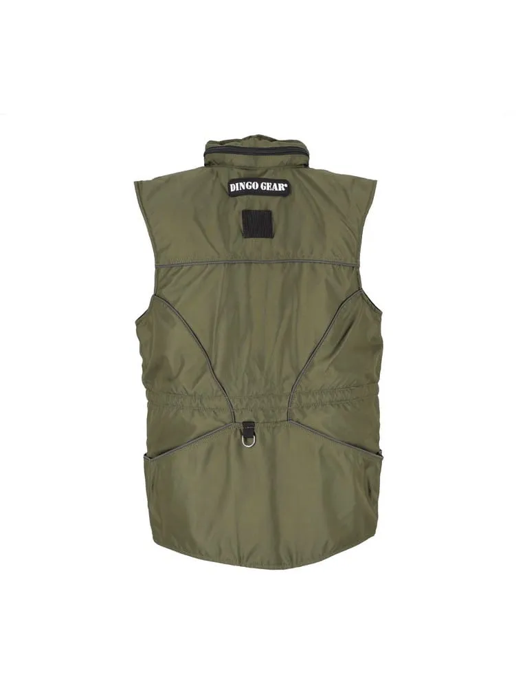 Dingo Gear All-season Training Vest with Hood - Green