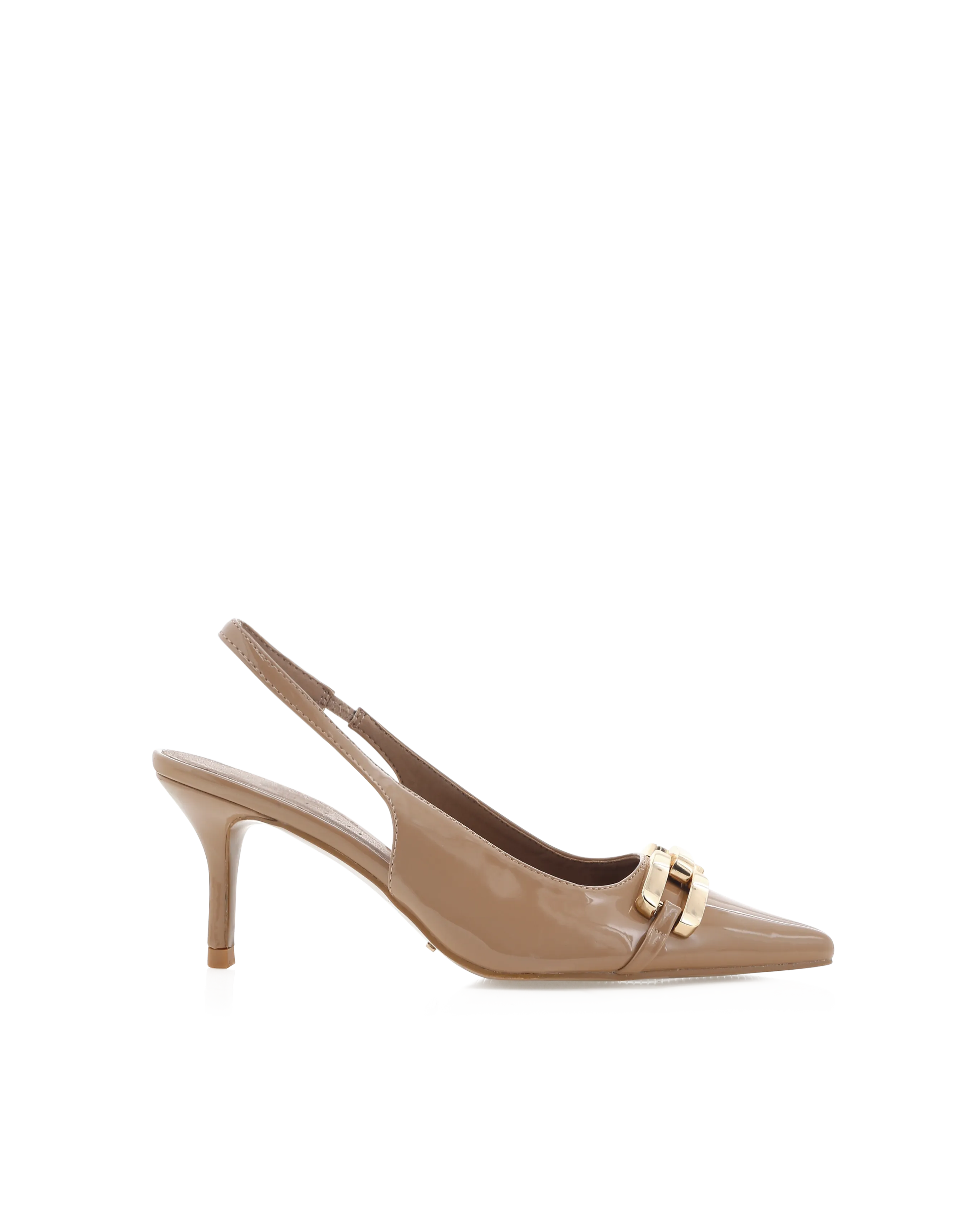 Dorothea Heels - Taupe Patent