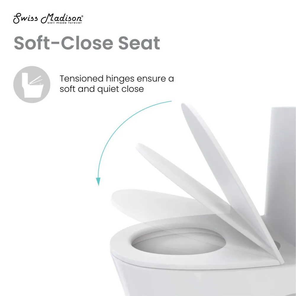 Dreux High Efficiency One-Piece Elongated Toilet with 0.8 GPF Water Saving Patented Technology