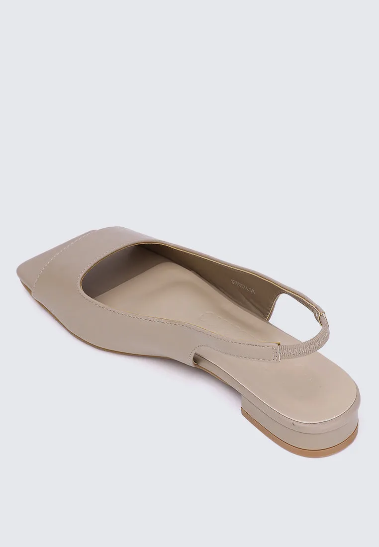 Eliz Comfy Sandals Beige  Almond