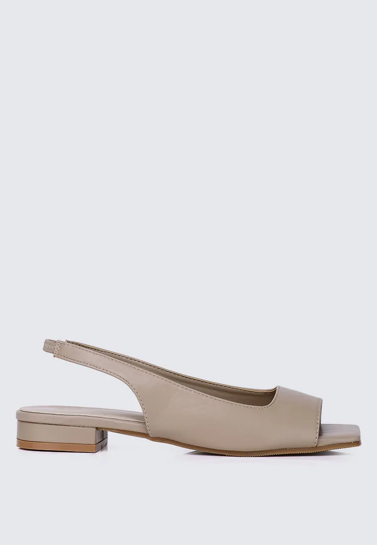 Eliz Comfy Sandals Beige  Almond