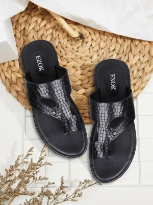 Ezok Men's Genuine Leather Sandals Comfortable, Stylish, and Durable Footwear for Summer