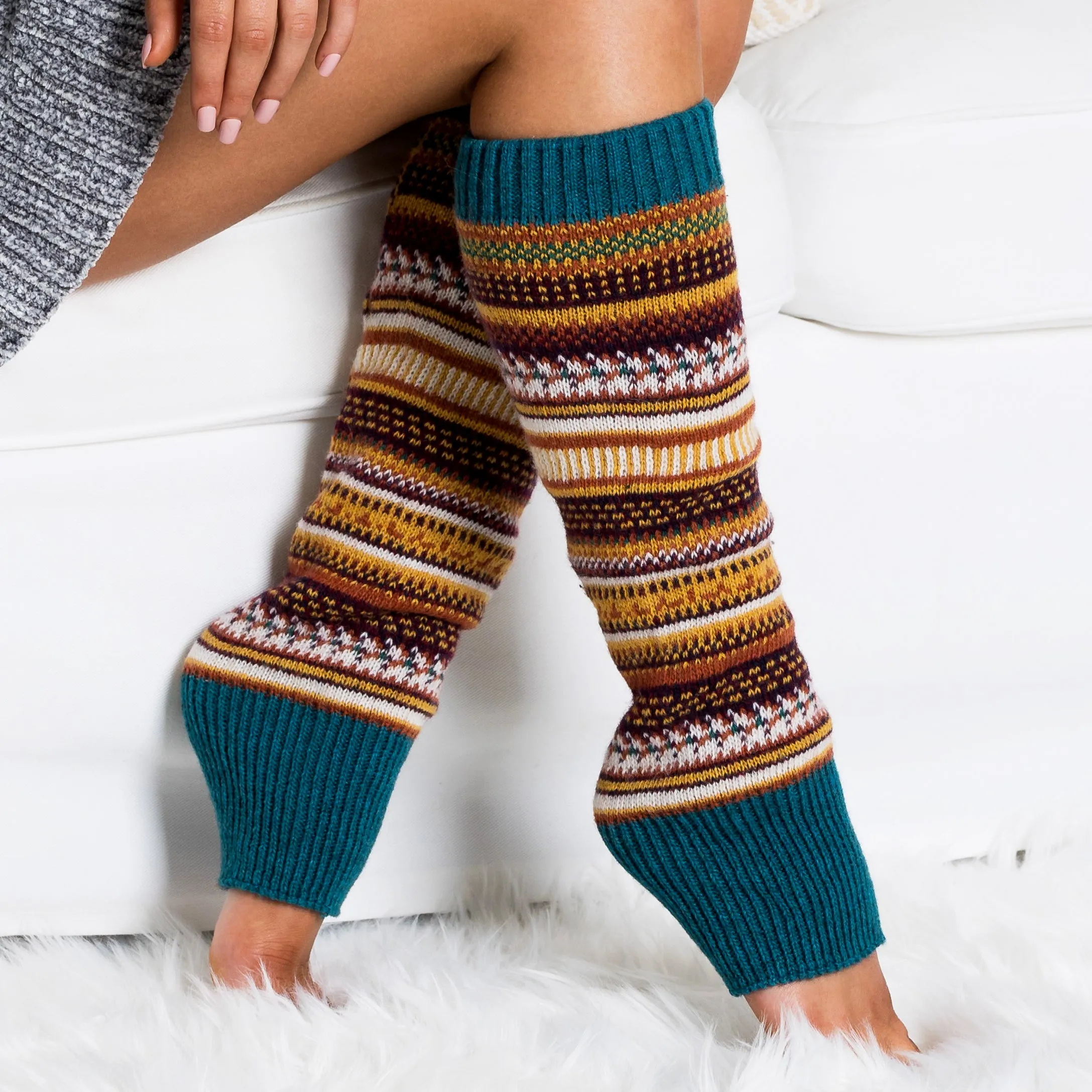 Fairisle Leg Warmers