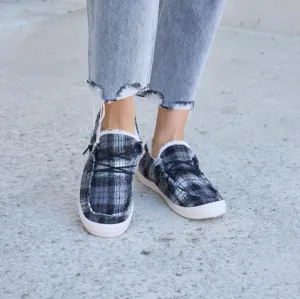 Forever Link Plaid Plush Flat Sneakers