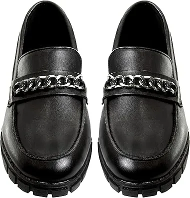 French Toast Girls Round Toe Ankle Strap MaryJane School Shoes - Mary Jane Chunky Platform Oxford Dress Shoe Pumps - Black/Navy/Brown (size 12-5 little kid/big kid)